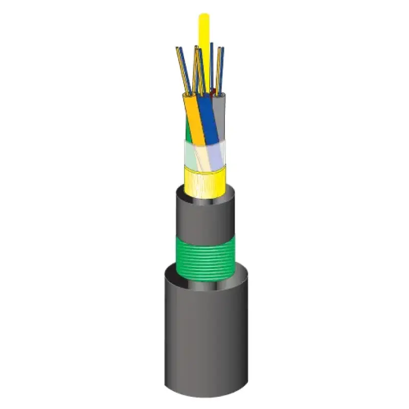 Double Sheathed, Single Armored Fiber Optic Cable