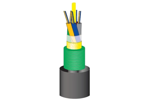 Single Jacketed, Single Armored Fiber Optic Cable