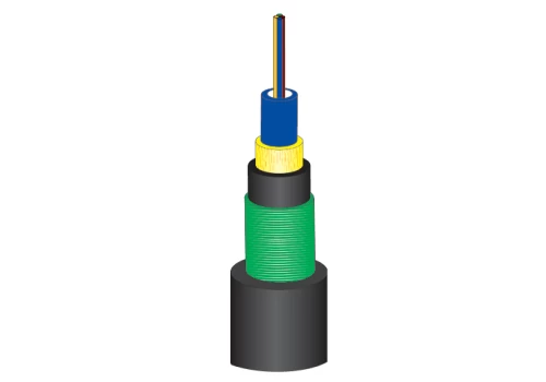 Double Jacketed, Single Armored, Single Tube Fiber Optic Cable
